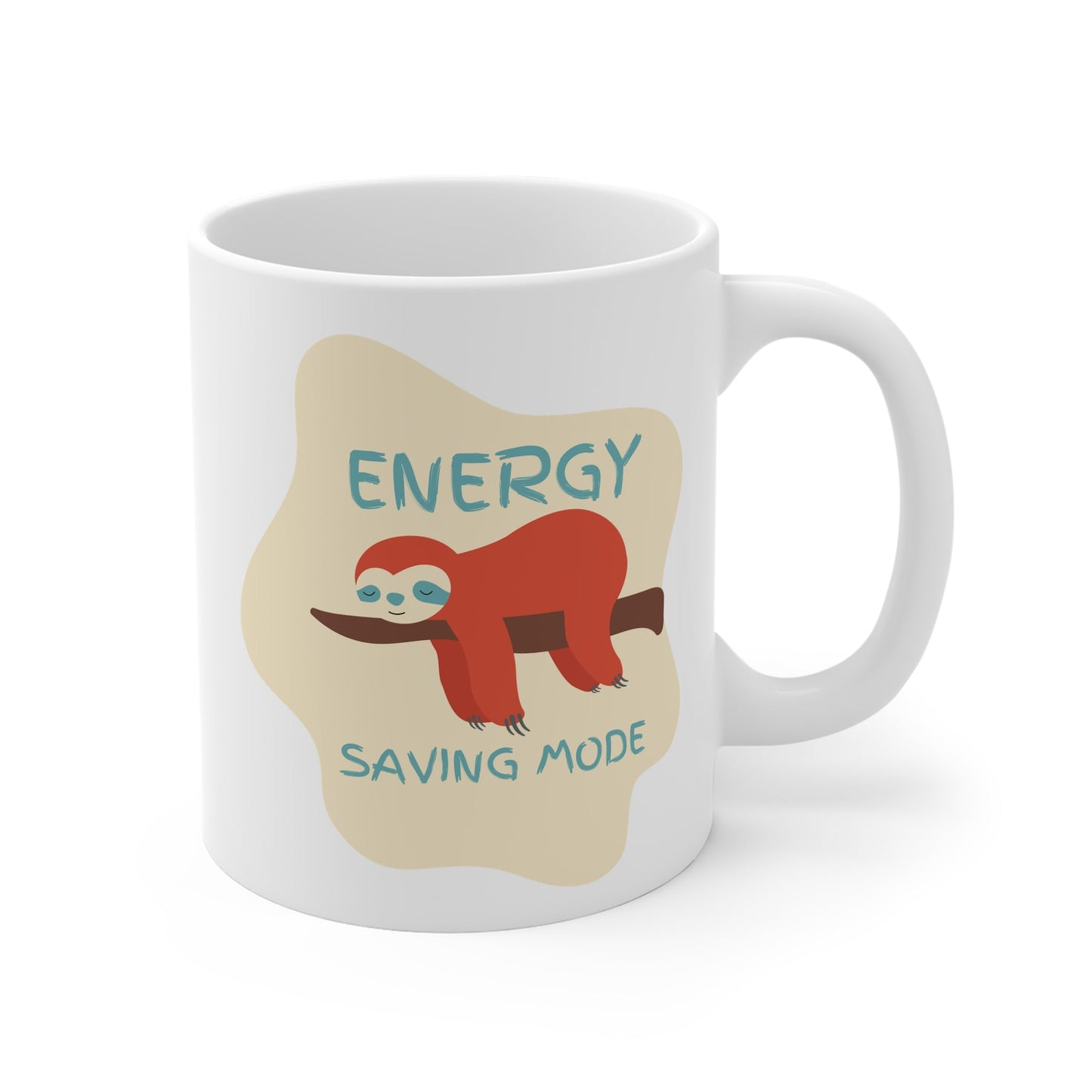 Energy Saving Mode White Mug - Designs by DKMc