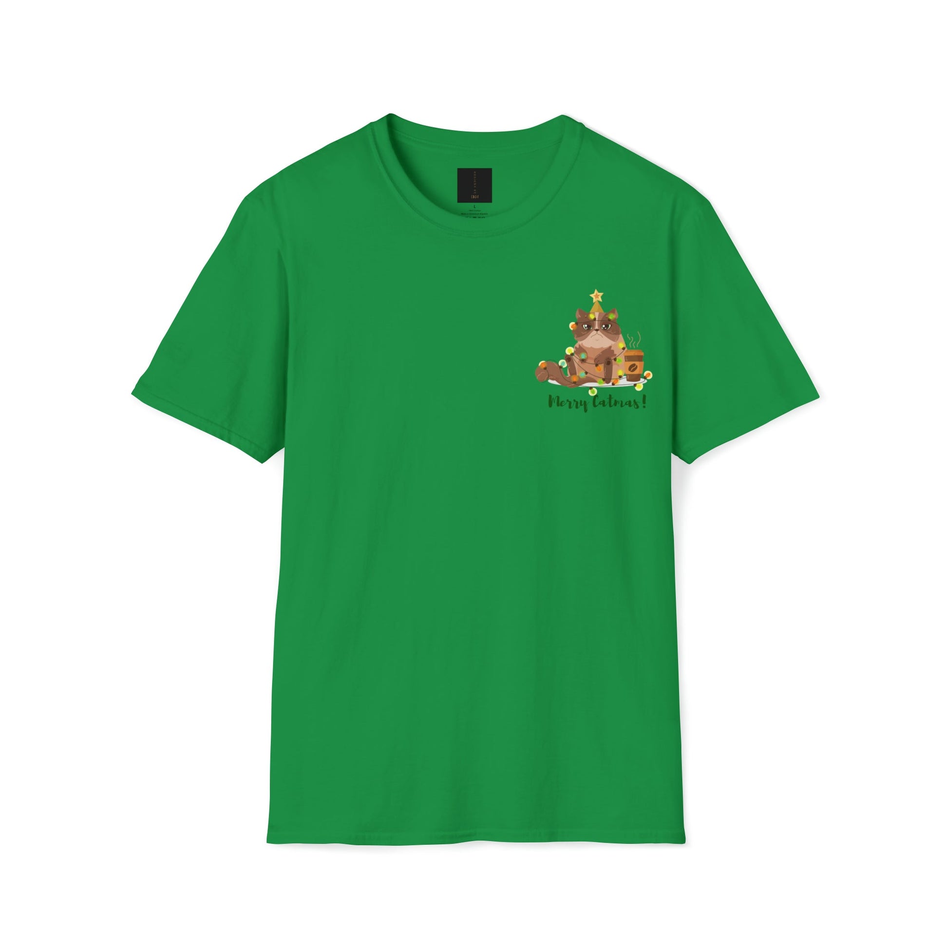 Merry Catmas! Christmas T-Shirt - Irish Green / S - T-Shirt