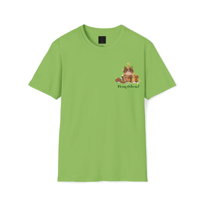 Merry Catmas! Christmas T-Shirt - Lime / S - T-Shirt