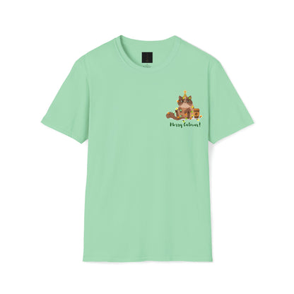 Merry Catmas! Christmas T-Shirt - Mint Green / S - T-Shirt