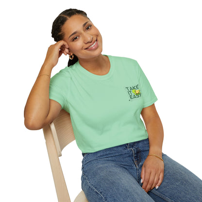 Take It Easy Unisex T-Shirt: Embrace a Relaxed and Carefree Vibe with this Casual and Comfortable Tee Reminding