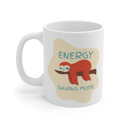 Energy Saving Mode White Mug - Designs by DKMc